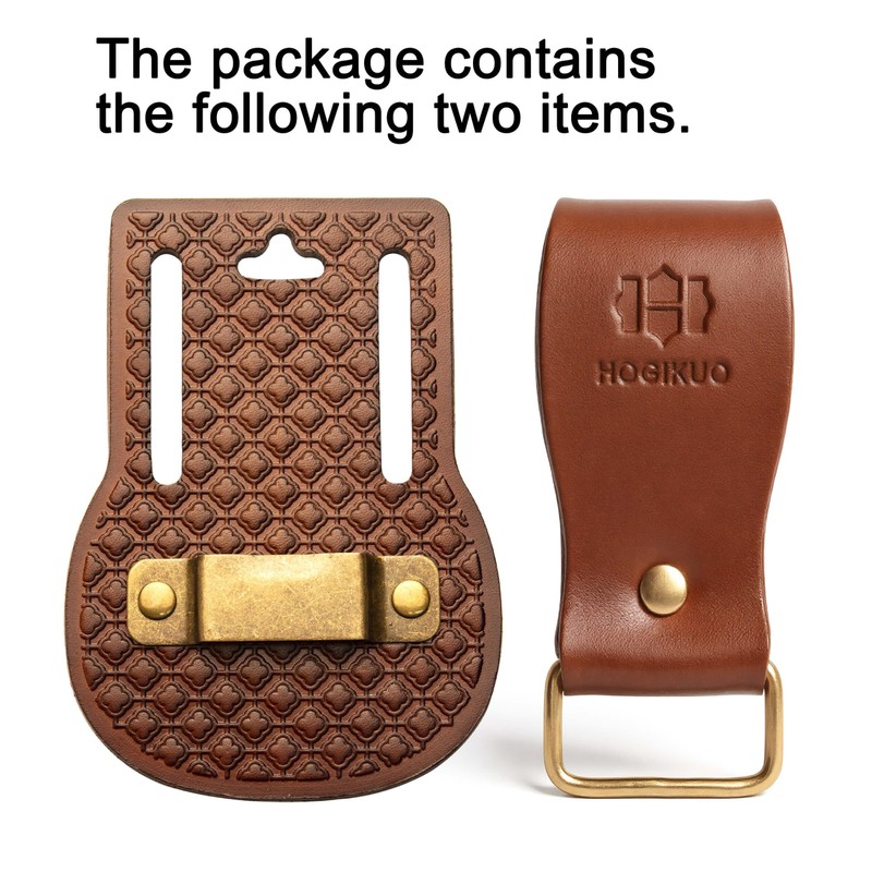 Leather Tape Measure Holder for Belt/Tape Measure Belt Clip/Low-Profile Design