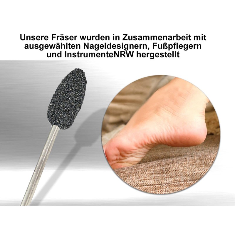 Ceramic cutter for quick callus removal, corneal sander, foot care