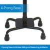 RMS Quad Cane - Adjustable Walking Cane with 4-Pronged Base