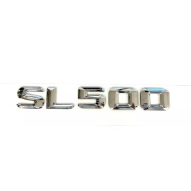 Unbranded #1 SL500 CHROME REPLACEMENT FOR MERCEDES REAR TRUNK EMBLEM BADGE NAMEPLATE DECAL