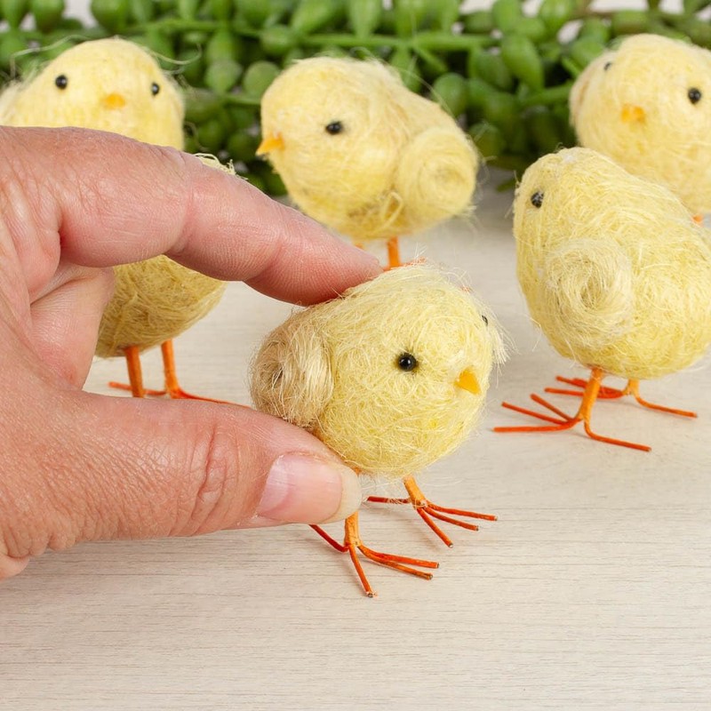 Factory Direct Craft Pack of 6 Baby Chicks for Easter