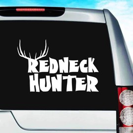 Redneck Hunter Vinyl Decal Sticker Bumper Cling for Car Truck Window Laptop Wall Cooler Tumbler | Die-Cut/No Background | Multi Sizes/Colors, 20-inch, Orange