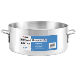 Winco ALB-24 Commercial-Grade Aluminium Brazier, 24 Quart, Silver