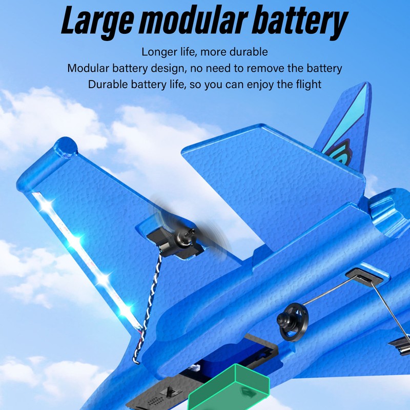 RC Glider Plane Waterproof Drop Resistant Dual Motor Remote Control