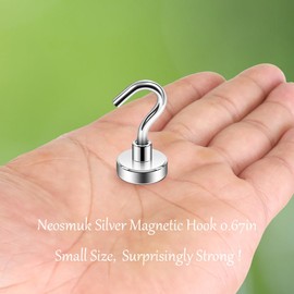 Neosmuk Magnetic Hooks, Cruise Ship Essentials, 30lb+ Heavy Duty Magnetic Hooks for Cruise Cabins, Refrigerator, Grill, Hanging, and Travel | Extra Strong Must-Haves Magnet Hook