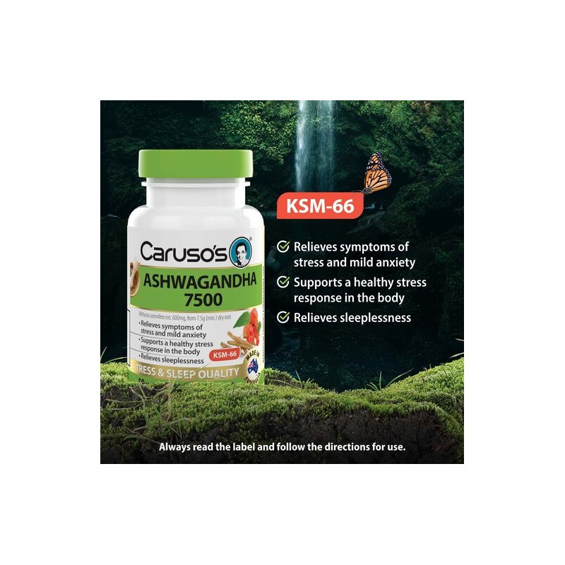 Caruso's Natural Health Ashwagandha 50 Tablets