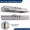 SNDOAS Kitchen 30in Under Cabinet Range Hood 230CFM Cook Fan
