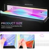 6 Packs Iridescent Clear Acrylic Floating Shelves, DILIBRA 15.7 Inch