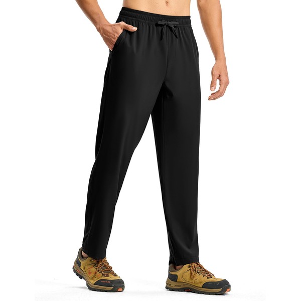 TBMPOY Mens Hiking Pants Lightweight Quick Dry 3 Pockets Travel