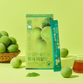 Yuginongmaru 맛있는 유기농 퓨어 매실청 스틱 20g x 20포 Delicious Organic Pure Plum Syrup Stick 20g x 20 Packets