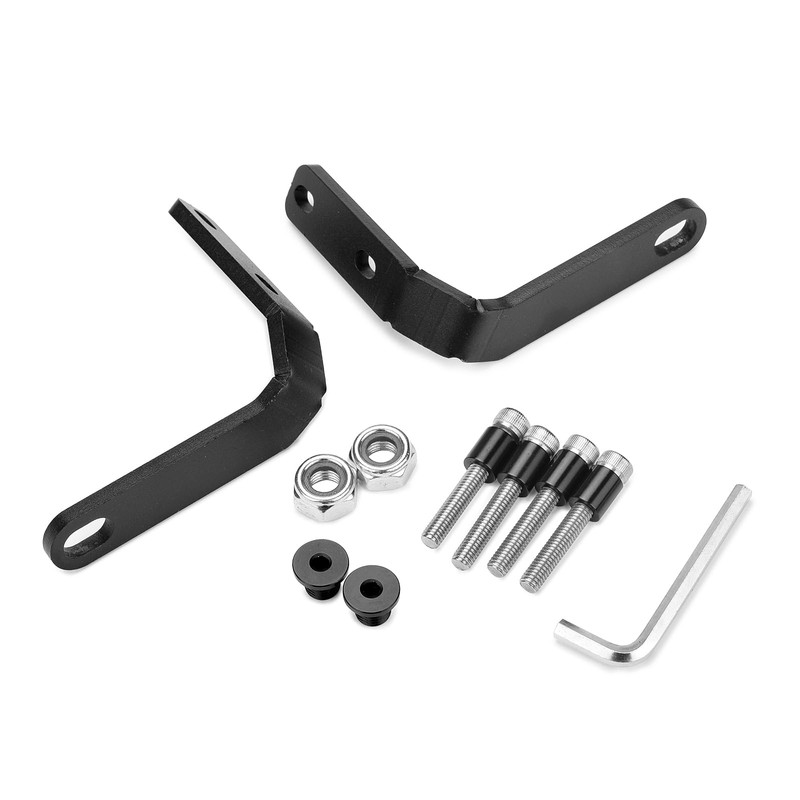 LEDISHUN Motorcycle Rearview Mirror Down Bracket Handlebar View Side Mirror