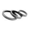 EULAPGOE Pack of 3 Titanium Key Rings, 25/20/16 mm Titanium