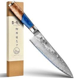 Juego de bloques de cuchillos de cocina de 19 piezas con afilador integrado, cuchillas de revestimiento antiadherente mejoradas, asas ergonómicas, apt