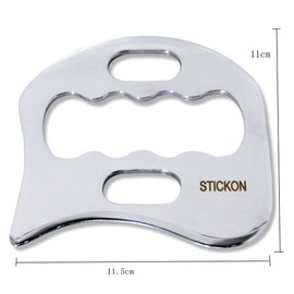 Tansozer Gua Sha Scraper Stainless Steel Medical Grade Massage Tool Scraping Massage Tool Fascia Style e