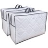 franknatur 2 x Storage Bag Carry Bag Zip for Duvets
