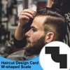 LQIOACU Men's Haircut W-shaped Ruler Beard Comb for Men, Suitable