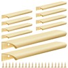 Cozy Tower 10 Pack Gold Edge Finger Pulls for Cabinets,