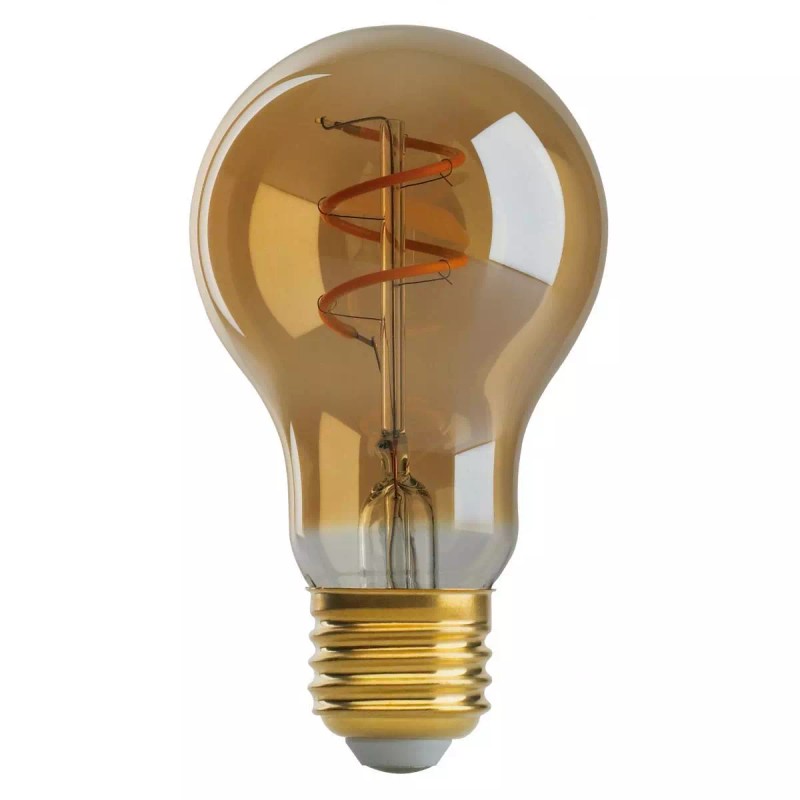 Satco 4W =25W Dimmable A19 LED Filament Vintage Nostalgic Amber