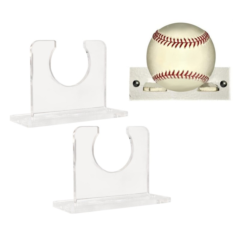 2pcs Baseball Bat Holder for Vertical Display Sturdy Acrylic Bat