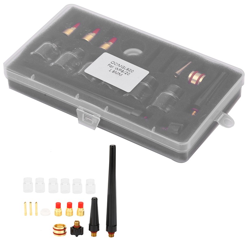 Welding Torch Accessories Kit Glass Cup Nozzle Tungsten Clamp Kit