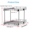 DINDON 2 Tier Pull Out Cabinet Organizer (17" W x