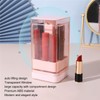 Lipstick Holder Auto Lifting Dustproof Large Capacity Transparent Window Lipstick
