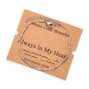 JoycuFF Memorial Gifts for Women Always In My Heart Morse