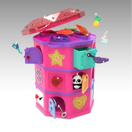 Funlockets S19700 Secret Surprise Escape Game Treasure Hunt Tower, Find The Jewels, Make Your Own Charms, Exciting Puzzle and Jewellery Box, Aged 6 Years Plus, Multi