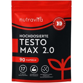 Nutravita TESTOMAX™ 2.0 for Men - 90 Testo Max Vegan Capsules