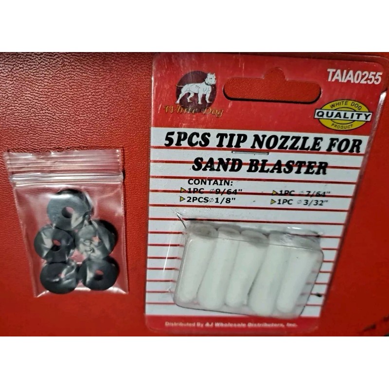 Central Pneumatic Nozzle 5pack for Abrasive Blaster for Fine Abrasives