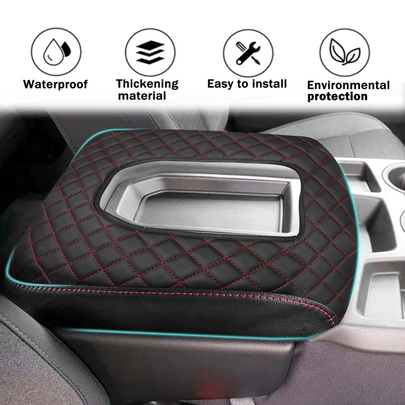 SENSHINE Center Console Cover for Chevy Silverado/GMC Sierra Accessories 2019-2023