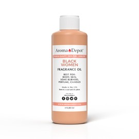 Black Women 4 oz. Fragrance Oil I Perfume I Skin Oil I Scented Oil I Add Aroma to your DIY Projects such as Candles, Bath Bombs, Body Butters, Creams and lotions. Few Drops in The Diffuser and burners
