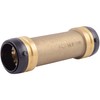 SharkBite 1-1/2 Inch Slip Coupling, Push to Connect Brass Plumbing