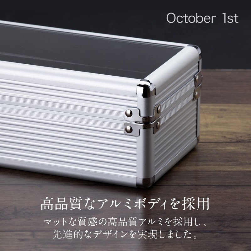 October1st 5 Watch Case Storage Aluminum Box for Men Watch