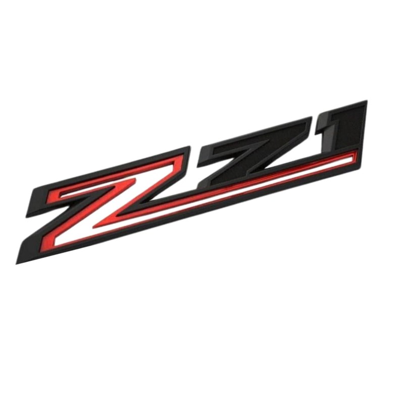 2PCS Black & Red 2019-2023 Silverado Z71 Emblem Badge 84632695
