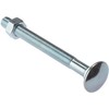 Merriway BH02154 (2 Pcs) Carriage Bolts with Nuts, M8 x 100mm (5/16 inch x 4 inch) Zinc Plated - Pack of 2 Pieces