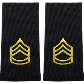 US Army Sergeant First Class Shoulder Mark Epaulet Large/Male (pair)