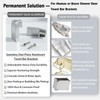 Solid Aluminum Shower Door Bar Brackets for Alumax Basco, Replaces