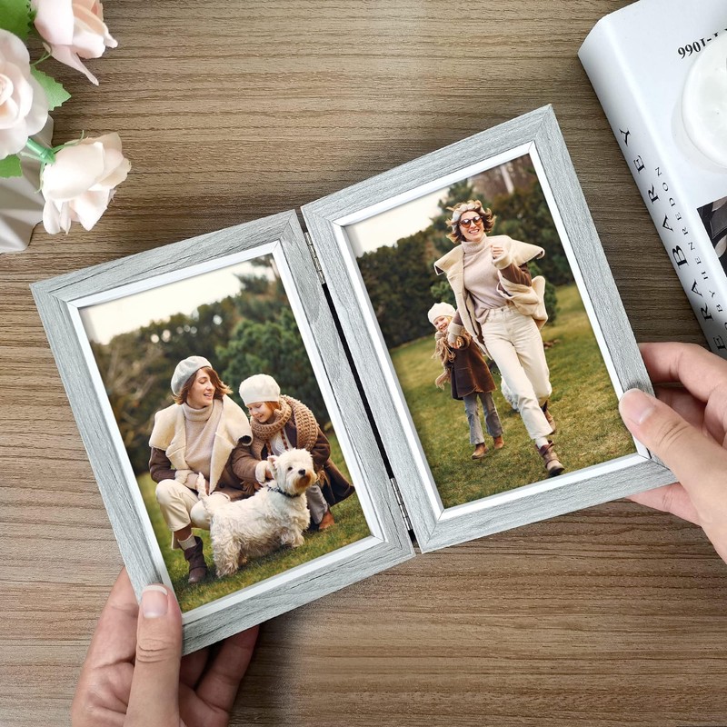 Afuly Photo Frame, 2 Sides, 2L Picture Stand, Stylish, Simple,