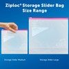 Ziploc Large Food Storage Slider Bags, Power Shield Technology for