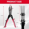 Cesilili 5-Blade Hand Crimper Sheet Metal Tool, HVAC Duct Crimping
