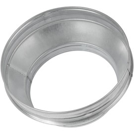 HVAC OV 10" to 8" Inch Round Duct Reducer - Galvanized Steel Pipe Increaser - Coupling for Round Duct Ventilation Systems - Heating & Cooling, HVAC