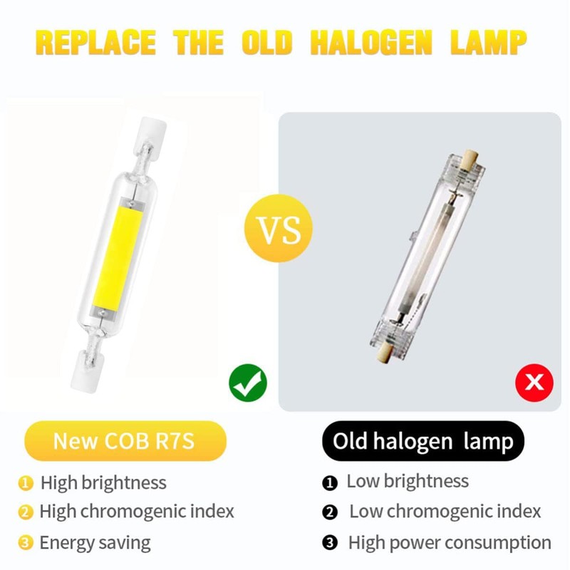 78mm R7S 5W LED Bulb 75W Halogen Equivalent 78mm J-Type