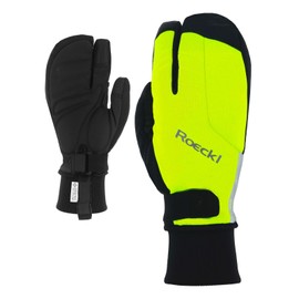 Roeckl Villach 2 Trigger Winter Cycling Gloves Long Fluo Yellow 2023: Size: 10