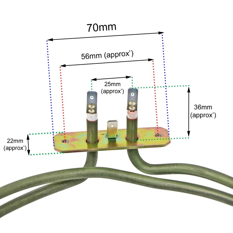 SPARES2GO Circular 2-Turn Element Compatible with Howdens Lamona Fan Oven/Cooker