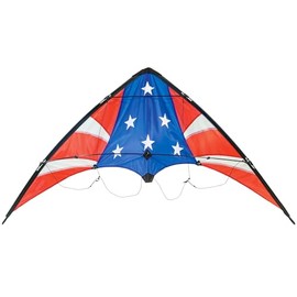In the Breeze 3316 - Stars & Stripes Stunt Kite - 2-Line Sport Kite - Includes Kite Line and Bag