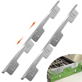 Wdwlbsm 4PCS Stove Gap Covers Stainless Steel, Range Trim Kit, Kitchen Stove Counter Gap Cover, Stove Counter Gap Covers, Stove Gap Filler Retractable Length 13.8" to 27.5"