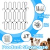 Retractable Metal Dog Gate for Front Door, Bite-Proof Pet Door