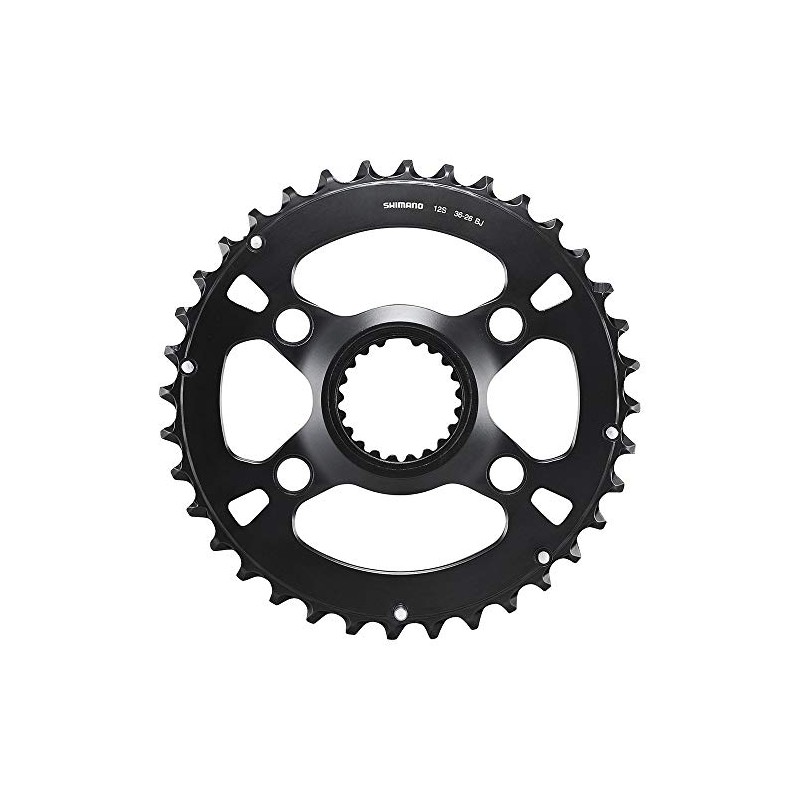 Shimano Unisex - Adult Deore FC-MT610-2 Chainring, Black, 36 Teeth