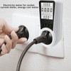 Back White Light Power Metering Socket Power Monitor Intelligent Charging